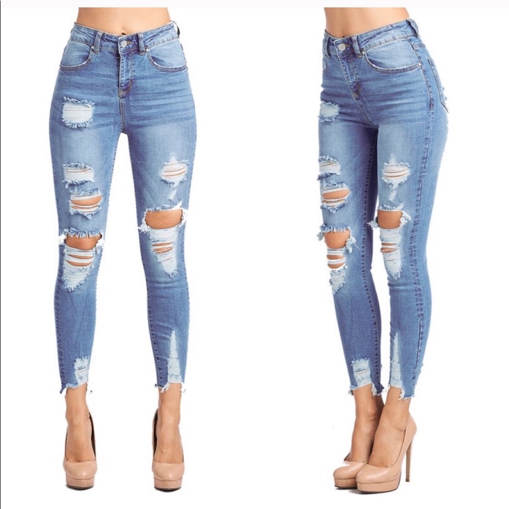 Host pick!ClearanceDistressed high waist jeans - Picture 2 of 4